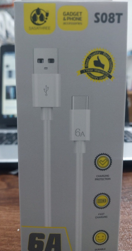 کابل شارژ مدلSASATHREE S08T
