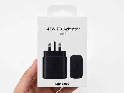 شارژر سامسونگ 45 وات سه پین(همراه با کابل اصل)