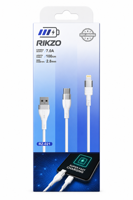 کابل type c ریکزو مدل RZ-021