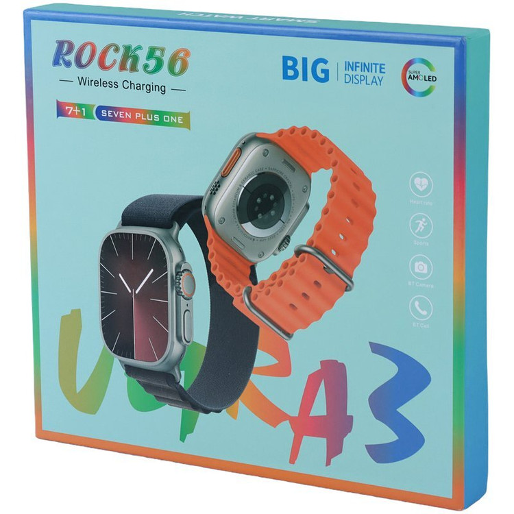 ساعت هوشمند Rock56 Ultra 3 + هفت بند مختلف