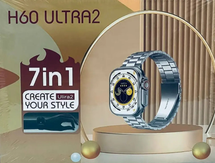 ساعت هوشمند ULTRA2 مدل H60 دستبند فلزی + 6 بند مختلف
